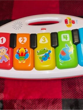 Fisher-Price Bright Musical Piano Toy - Red, Orange, Yellow, Green, Blue